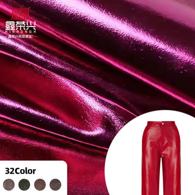 Metal Film PU R61 Sheep Grain Synthetic Leather Pakaian Dompet Kotak Sepatu Tas Notebook Kain Kulit Palsu