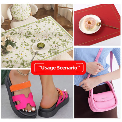 Kulit Sintetis Semi PU Double Face Tebal 1.5mm untuk Tas Sepatu Pelapis