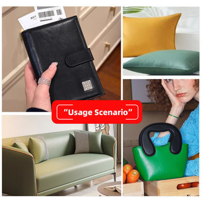 Kulit sintetis PVC tahan abrasi untuk furnitur