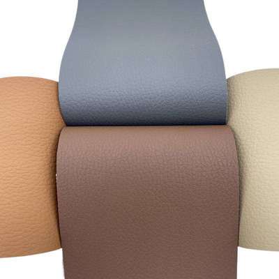 1.0mm PVC tahan aus dicat 137 Litchi Grain kulit sintetis buatan untuk kursi mobil Mat sofa kursi sabuk kain kulit palsu