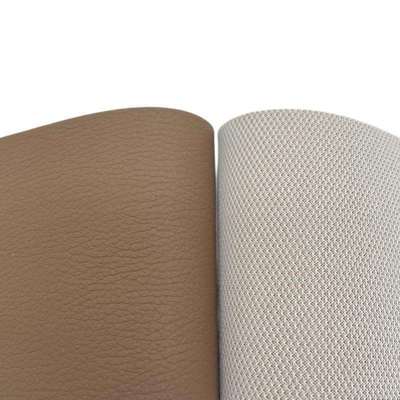 1.0mm PVC tahan aus dicat 137 Litchi Grain kulit sintetis buatan untuk kursi mobil Mat sofa kursi sabuk kain kulit palsu