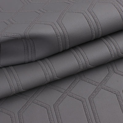 PVC imitasi bordir Hexagon kulit sintetis buatan untuk mobil kaki kursi mobil sofa dekorasi tas kain kulit palsu