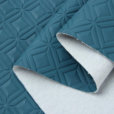 Kulit Sintetis Buatan Gaya Timbul Wajik PVC untuk Jok Mobil, Kursi Mobil, Sofa, Dekorasi Tas, Kain Kulit Imitasi