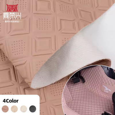 Kulit Sintetis Buatan Gaya Emboss Punching Berlian PVC untuk Jok Mobil, Kursi Mobil, Sofa, Dekorasi, Tas, Kain Kulit Imitasi