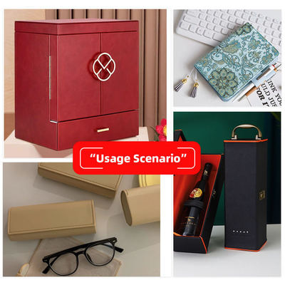 Pvc Flower Pattern kulit sintetis buatan dompet kotak sepatu Ntoebook kain kulit palsu