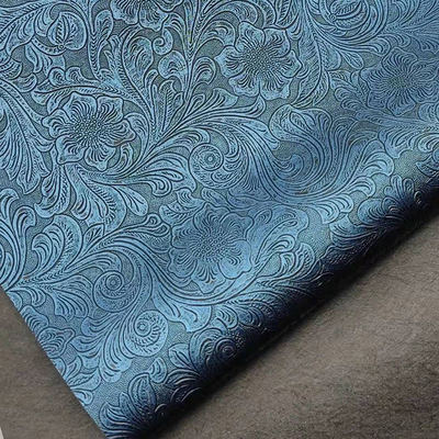 Pvc Flower Pattern kulit sintetis buatan dompet kotak sepatu Ntoebook kain kulit palsu