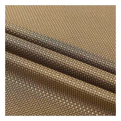 Pvc Metal Pearl Warna Cahaya Pola Tenun Kecil Kemasan sintetis buatan Dompet Kotak Sepatu Notebook Kain Kulit Palsu