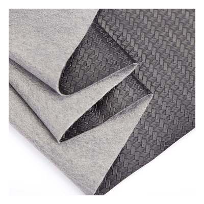 Kain Kulit Sintetis Pola Anyaman Miring PVC Spot untuk Tas Tangan Pelapis Kemasan Dompet Kotak Sepatu Buku Catatan