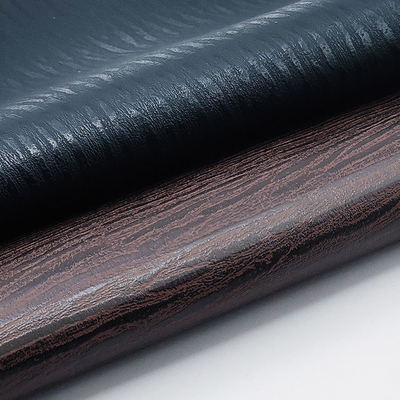 Grosir Pvc stripe kulit kulit buatan kulit sintetis kayu cetak kemasan dompet kotak sepatu buku catatan kain kulit palsu