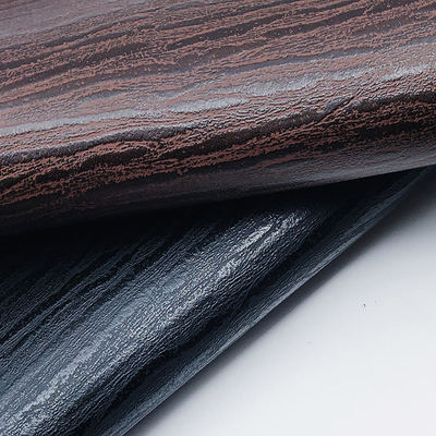 Grosir Pvc stripe kulit kulit buatan kulit sintetis kayu cetak kemasan dompet kotak sepatu buku catatan kain kulit palsu