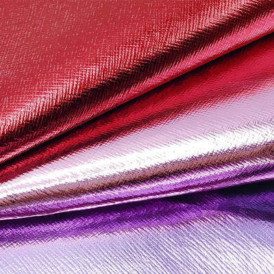 Pvc Metal Film Filter Cross Pattern Artificial Synthetic Leather Handbag Wallet Case Shoes Notebook Kain Kulit Palsu