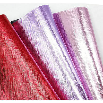 Pvc Metal Film Filter Cross Pattern Artificial Synthetic Leather Handbag Wallet Case Shoes Notebook Kain Kulit Palsu