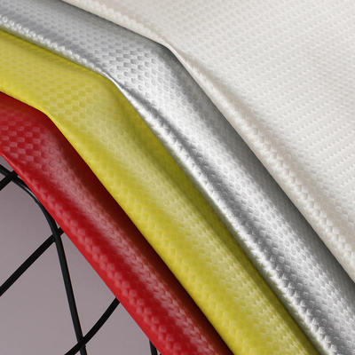 Elastic PU Carbon Fiber Straw Mat Grain Synthetic Leather for Clothing Bags Earphone Sleeve Box Kain Kulit Palsu