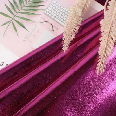 Metal Film PU R61 Sheep Grain Synthetic Leather Pakaian Dompet Kotak Sepatu Tas Notebook Kain Kulit Palsu