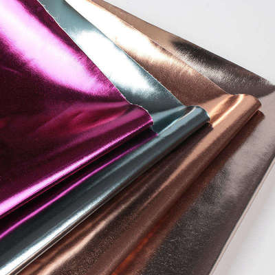 Metal Film PU R61 Sheep Grain Synthetic Leather Pakaian Dompet Kotak Sepatu Tas Notebook Kain Kulit Palsu