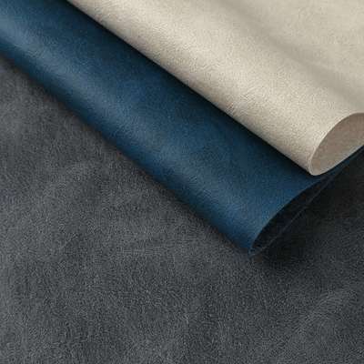 Crazy Horse Grain PVC Printed Synthetic Leather for Decorative Notebook Table Mat Phone Shell Faux Leather Fabric. Bags Lining