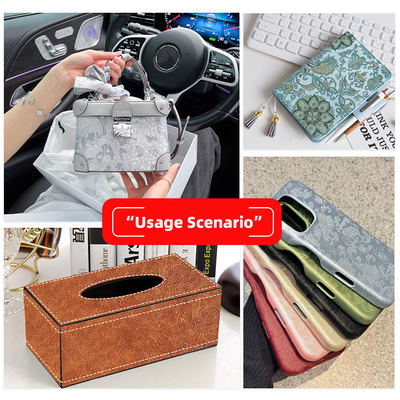 PVC Printed Dragon Pattern Embossed Synthetic Leather Durable Faux Leather Fabric for Notebook Table Mat Phone Upholstery Lining