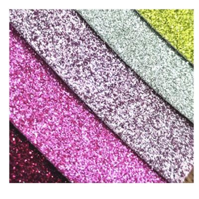 Grosir PU Glitter Powder Grain Synthetic Leather Wallet Case Shoes Notebook Kain Kulit