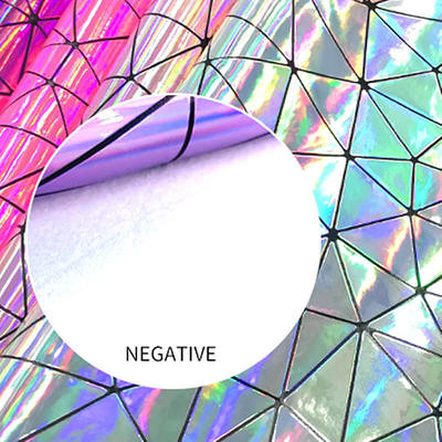 Spesial PU Laser Mirror Triangulation Kulit sintetis Bagasi Tas Tas Sepatu Tas Kosmetik Kain Kulit