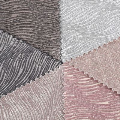 Kain Glitter Berkilau Timbul PU Elastis Kulit Sintetis untuk Sepatu Tas Pita Kerajinan Topi Kain Kulit Imitasi