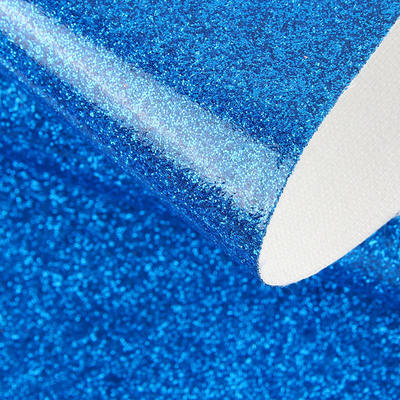 PU Lapisan Film Glitter Kain untuk Sepatu Bow Kerajinan Kulit Palsu Kulit Sintetis Waterproof Stretch untuk sofa Lining Outdoor