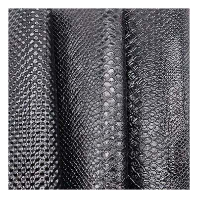 Pola Mengkilap Tinggi PVC Kulit Sintetis Pola Hewan Sepatu Tas dan Kantong Kain Kulit Imitasi