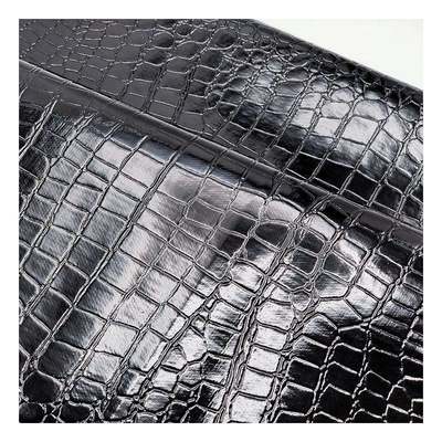 Pola Batu Mengkilap Tinggi PVC Kulit Sintetis Pola Hewan Sepatu Tas dan Tas Kain Kulit Imitasi