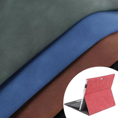 PU Dua-warna Frosted Kulit Domba Nubuck Grain Sintetis Kulit Tas Sepatu Dompet Hiasi Buku Catatan Kasus Kain Kulit Imitasi