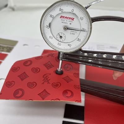 PU Tekan Kulit Sintetis untuk Tas Sepatu Paket Meja Alas Kain Kulit Imitasi Sintetis