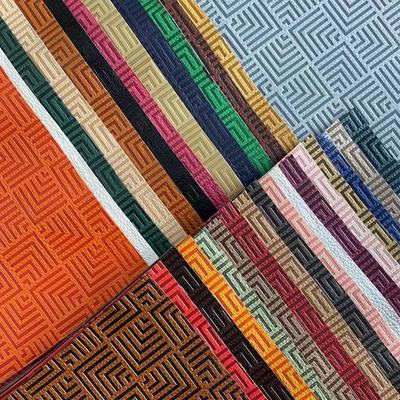Sesuaikan Kulit Sintetis Timbul Perubahan Warna Mode PU Vinyl untuk Sepatu Tas Alas Meja Kain Kulit Imitasi