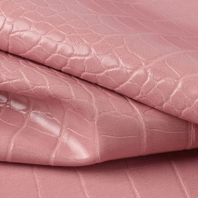 Kain Kulit Sintetis PVC dengan Pola Hewan Lebar 137cm dan Lapisan Belakang Ganda Berbulu