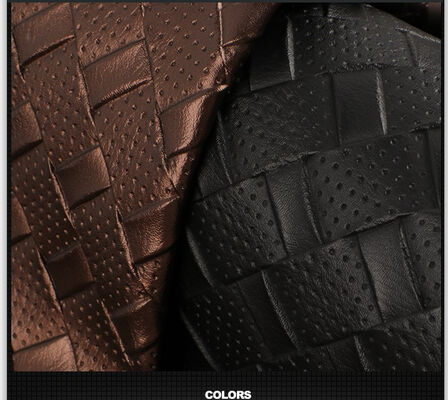 PVC Synthetic Artificial Leather Pinhole Weave Grain Soft Bed Car Seat Cover for Chairs Sofas Shoes Cars Stretchable Fabric for