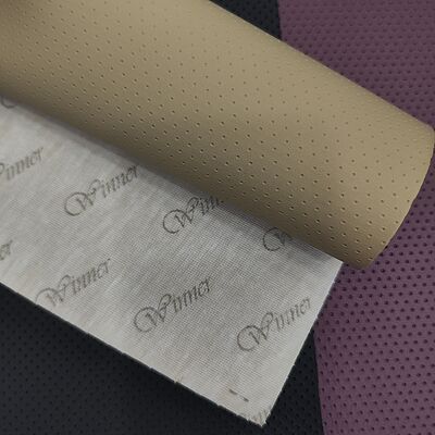 Hot Sale PVC Air Holes sintetis kulit buatan ditusuk Automotive Trim Kursi Sofa Tempat tidur Kursi mobil Kain Kulit Palsu