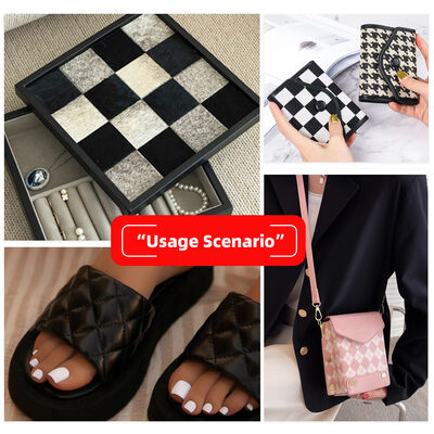 Hotsale PVC Square Diamond Printed Leather Synthetic Artificial Leather Handbag Sepatu Dompet Dekorasi Sabuk Kain Kulit Palsu