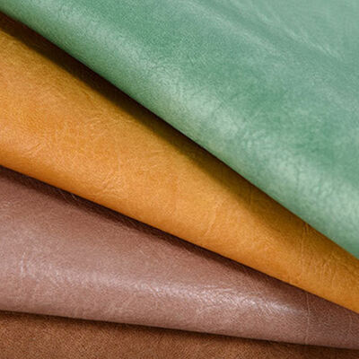 PVC Oily Wax Shining Tanned Synthetic Leather untuk Tas Sepatu Sofa Kursi Dompet Hiasan Sabuk Kain Kulit Palsu