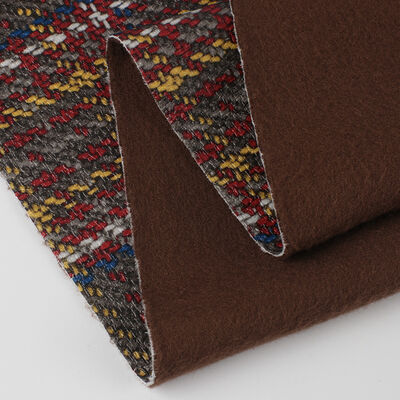 Kain PVC Tech Cetak Scottish Plaid Weave Grain Tas Kulit Sintetis buatan Sofa Sabuk Keselamatan Mobil Sepatu Kain Kulit Palsu