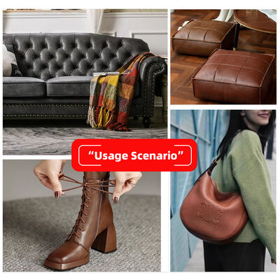 1.1 Ketebalan PVC 158 Kulit Sapi Pola Biji Kulit Sintetis Buatan Album Foto dan Tas Kain Kulit