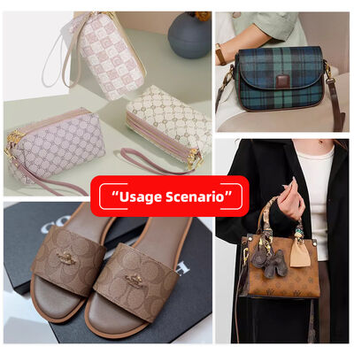 Synthetic PVC Artificial Leather Linear Printed Style Vinyl Faux Material for Furniture Decorative Bags Phone Shells Tables