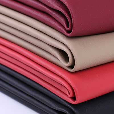 Kulit Sintetis Butiran Lubang Jarum Tahan Sobek PVC untuk Tas Sofa Kursi Mobil Alas Penutup Jok Kain Kulit Imitasi