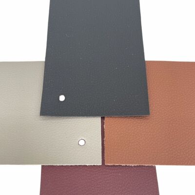 PVC Wear-proof Embossed Litchi Grain Artificial Synthetic Leather for Car Seat Mat Sofa Chair Belt Faux Leather Fabric