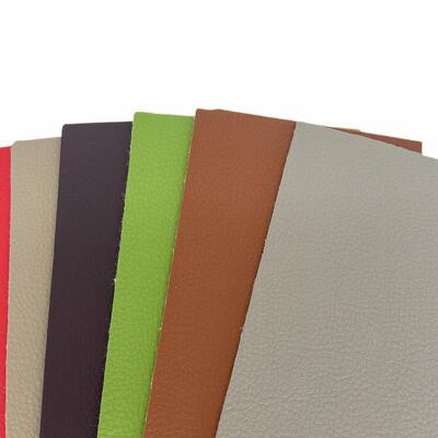 PVC Wear-proof Embossed Litchi Grain Artificial Synthetic Leather for Car Seat Mat Sofa Chair Belt Faux Leather Fabric