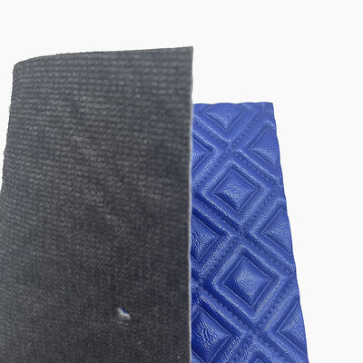 PVC Kustom Bordir Wajik Berquilting Mutiara Sintetis Kulit Sintetis Jarum Punch Foam untuk Sarung Jok Mobil Sofa Kain Kulit Imitasi