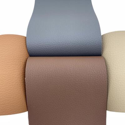1.0mm PVC tahan aus dicat 137 Litchi Grain kulit sintetis buatan untuk kursi mobil Mat sofa kursi sabuk kain kulit palsu