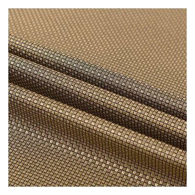 Pvc Metal Pearl Warna Cahaya Pola Tenun Kecil Kemasan sintetis buatan Dompet Kotak Sepatu Notebook Kain Kulit Palsu