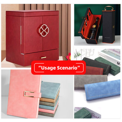 Crazy Horse Grain PVC Printed Synthetic Leather for Decorative Notebook Table Mat Phone Shell Faux Leather Fabric. Bags Lining