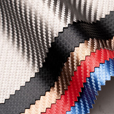 Waterproof Elastic PU Carbon Fiber Synthetic Leather for Clothing Cases Phone Sleeves Box-Durable Fux Leather Crafts Pakaian