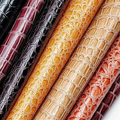 Hot Sale PVC Cerah High Gloss Synthetic Leather Pattern Batu Goresan untuk Sepatu Tas Notebook Furnitur Penggunaan