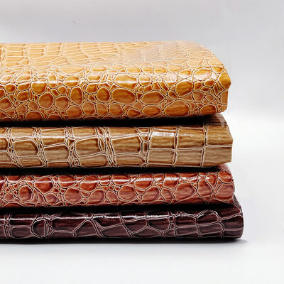 Hot Sale PVC Cerah High Gloss Synthetic Leather Pattern Batu Goresan untuk Sepatu Tas Notebook Furnitur Penggunaan