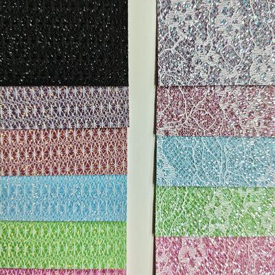 XR Glitter Synthetic Leather Pattern Rice & Pattern Bunga