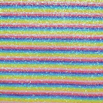 Rainbow Glitter Checker Pattern Kulit sintetis PVC untuk tas, sepatu & kerajinan
